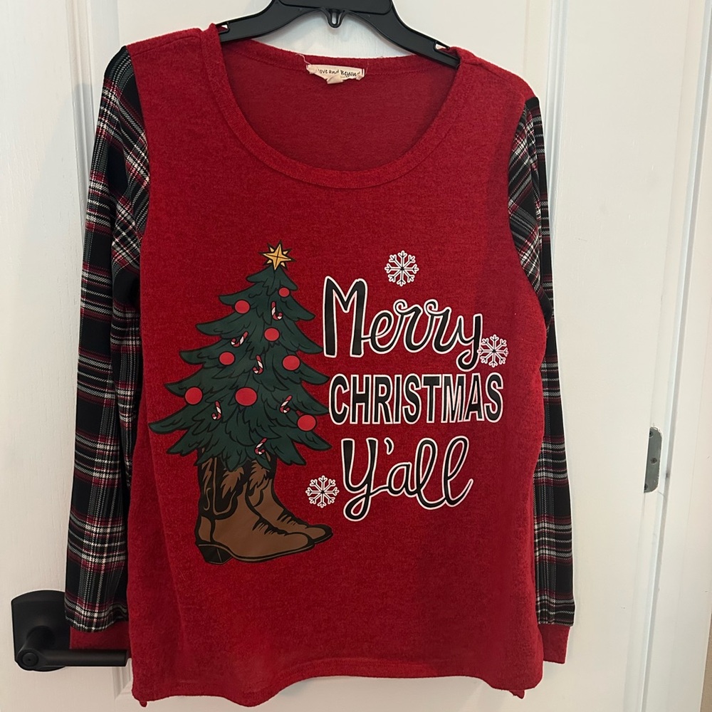 Red Christmas Tree Women's Top
